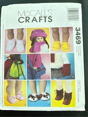 McCall’s Crafts Pattern 3469 for 18” Doll Clothes